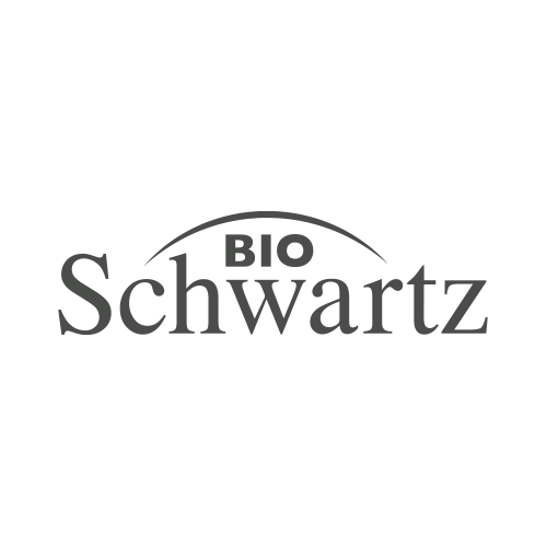 Bioschwartz brand logo in gray.