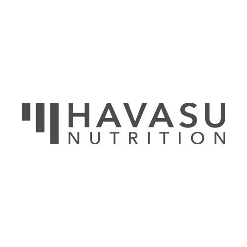 The logo for Havasu Nutrition in gray, featuring a stylized vertical bar graphic on the left followed by the text 'HAVASU NUTRITION' in a clean sans-serif font.